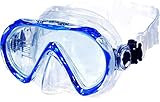 AQUAZON Beach Taucherbrille, Schnorchelmaske, Schwimmbrille Kinder und Erwachsene, auch für Damen, temperiertes Glas, Tauchmaske, Schnorchelbrille mit hochwertigem Silikon
