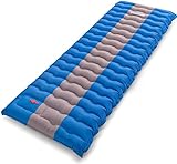 OVERMONT Camping Isomatte 12cm Dick mit Einer Tragetasche für Camping Wanderungen Backpacking Reisen Zelte Strand Blau