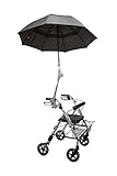Rolko Kohlgrüber GmbH Rollatorschirm Regenschirm Sonnenschirm Schirm inkl. Befestigung oliv