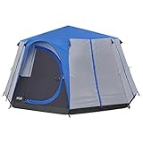 Coleman Octagon 8 Personen Kuppelzelt, blau-Grau, (LxBxH): 418 x 418 x 215 cm, wasserdicht WS 2000mm