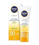 NIVEA SUN UV Gesicht Anti-Age Sonnenschutz Q10 mit LSF 50 (50 ml), feuchtigkeitsspendende Gesichtssonnencreme, Anti-Falten Sonnencreme mit Schutz vor UVA-/ UVB-Strahlung