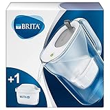 BRITA Wasserfilter Style hellgrau, 2,4l, inkl. 1 MAXTRA+ Filterkartusche - BRITA Filter zur Reduzierung von Chlor, Kalk, Blei, Kupfer und geschmacksstörenden Stoffen im Leitungswasser