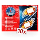 THE HEAT COMPANY Handwärmer - 10 Paar - EXTRA WARM - Taschenwärmer Wärmepads - Fingerwärmer: 12 Stunden warme Hände - luftaktiviert