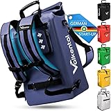 Valkental - 3in1 Fahrradtasche - NEUAUFLAGE 2023 - Geeignet als Gepäckträgertasche, Rucksack und Umhängetasche - Wasserdicht & Reflektierend - 23L - Blau