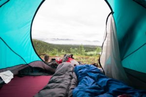 Seidenschlafsack zum Campen